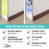 StayPut Door Draft Stopper Insulating Device Installs 2 Ways—Strong Magnets