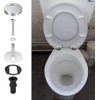 Upgraded 2 Full set Toilet Seat Hinge Fixings Top Fix