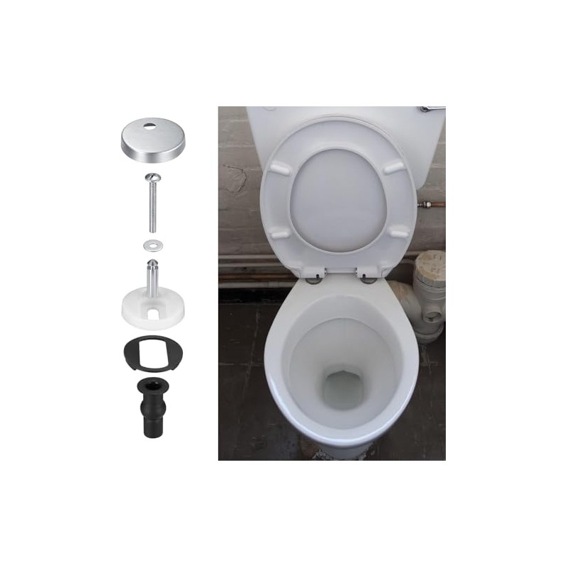 Upgraded 2 Full set Toilet Seat Hinge Fixings Top Fix