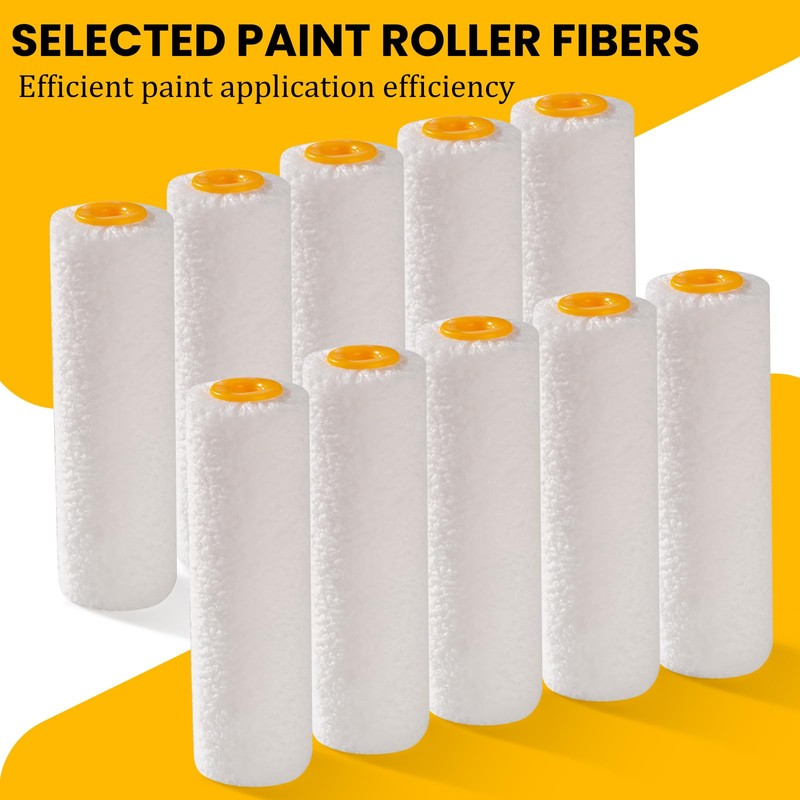 Mister Rui Paint Roller Covers, 24 Pieces, 4 Inch Paint