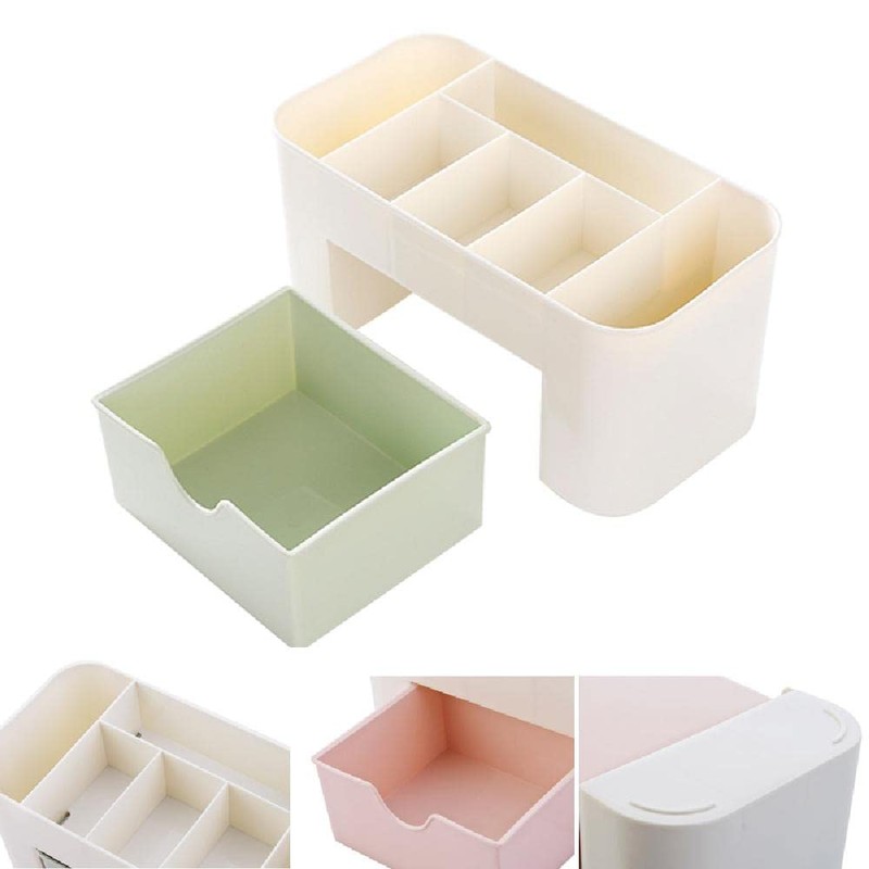 TopHomer Desktop Cosmetics Storage Box, Multifunctional Makeup Organizer Drawers Skincare
