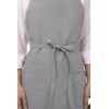 Chef Works Unisex Three Pocket Apron, Grey, One Size