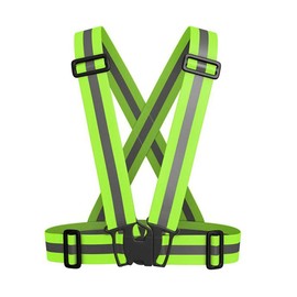 Safety Vest, Reflective Vest Fluorescent Green Cycling Construction High Visibility for Night Running, neongreen