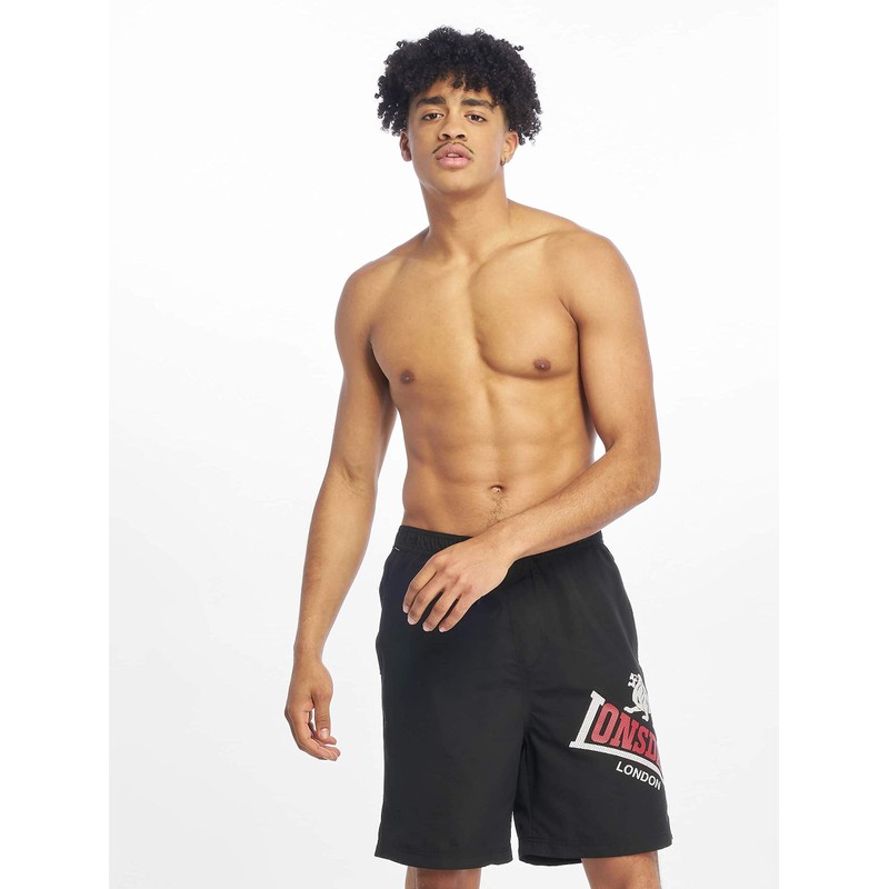 Lonsdale London Atlow Men's Swimming Trunks, black