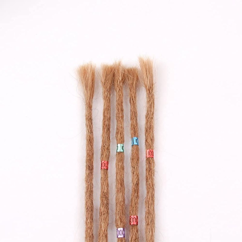 100% Real Hair Dreadlock Extensions 20 Inch 5 Strands/Pack Handmade