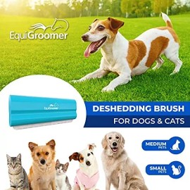 EquiGroomer Deshedding Brush for Dogs and Cats | Undercoat 5", Turquoise