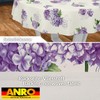 ANRO Oilcloth tablecloth, wax tablecloth, washable garden tablecloth, round, oval,