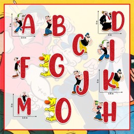 Seyal® Popye Alphabet Wall Sticker