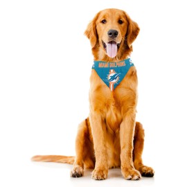 Little Earth 320601-DOLP-XS: Miami Dolphins Pet Bandana