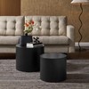 Modway Amani Nesting Coffee Table Set of 2 in Black