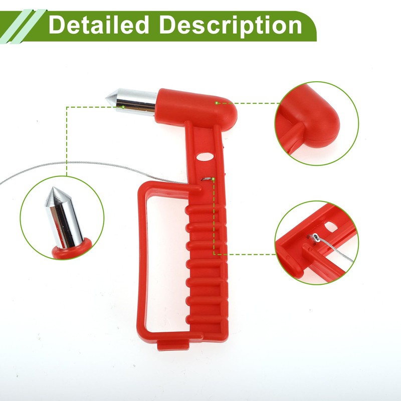 HOPESPANNER Universal Car Safety Hammer Glass Breaker Urgent Escape Tool