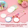 uxcell 2 Pack Beadable Mirrors with Handle, 5.7 Inch Long