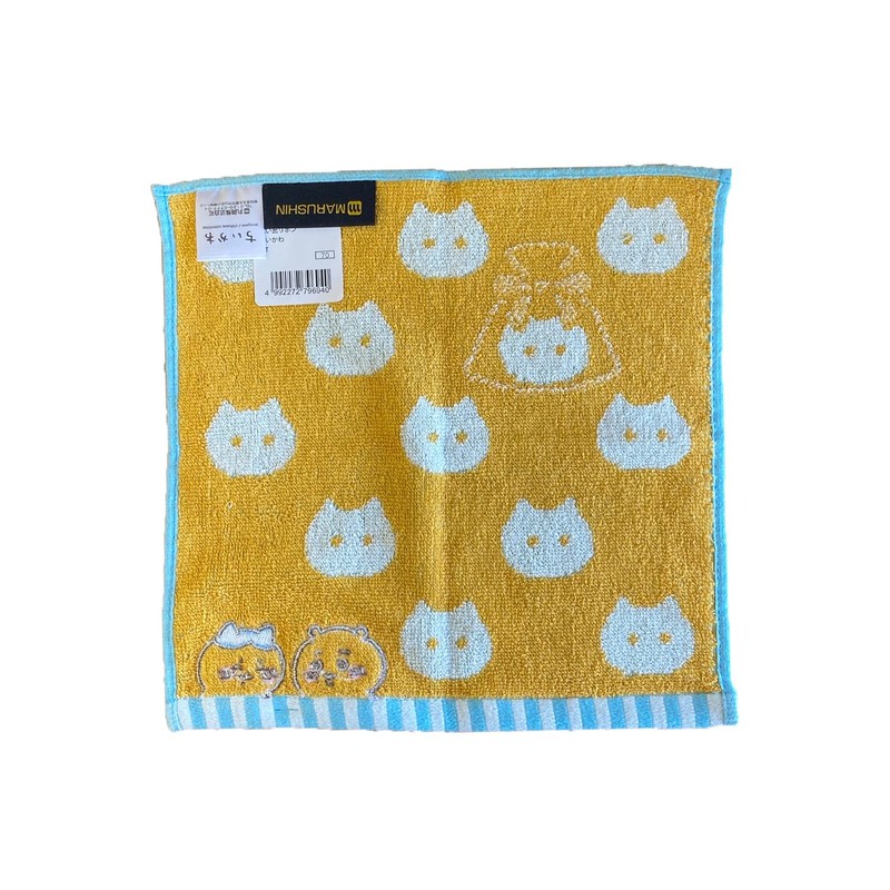 Marushin Mini Towel Chiikawa Memorial Ribbon Handkerchief Character 100% Cotton
