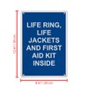 Life Ring, Life Jackets And First Sign, 8.5 x 11