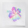 ANGDEST CLUB Decal Stickers of Hibiscus Flower 3 (Hologram) Premium