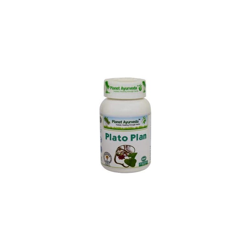 Planet Ayurveda Plato Plan, Each Bottle Contains 60 Capsules