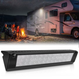 13" Exterior LED Flood Lighting Fixture,12V LED RV Porch Light Aluminum Exterior Lights, 6000K Super Bright for RVs Trailers Camper Truck Porches Towing