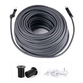 XTAR 150 FT Starlink Satellite Replacement Cable for Starlink Rectangular Satellite V2, Starlink Cable Extension with Clips and Wall Grommet Starlink Accessories Waterproof