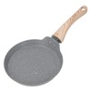 Frying Pan Wood Handle Aluminum Alloy Cooking Skillet Fast Heating