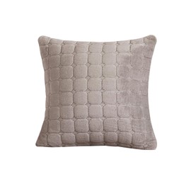 GKXLH 1 x Soft Flannel Cushion Cover, 45 x 45 cm, for Couch, Sofa, Home Decor, Light Coffee Cushion Cover, 45 x 45 cm