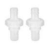 Quickun 1/2" Hose Barb Thru-Bulk Bulkhead Fitting Plastic Hex Straight