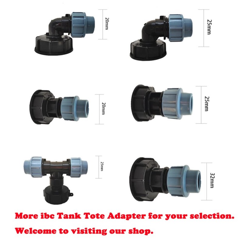 IBC Water Tank Faucet Adapter, IBC Tote Tanks Hose Fitting