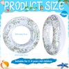 Relaxgiant 12 Pcs Summer Swim Rings with Glitter Fun Inflatable