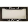 ClustersNN Bhartia Dinna Fash Outlander Themed Chrome License Plate Frame