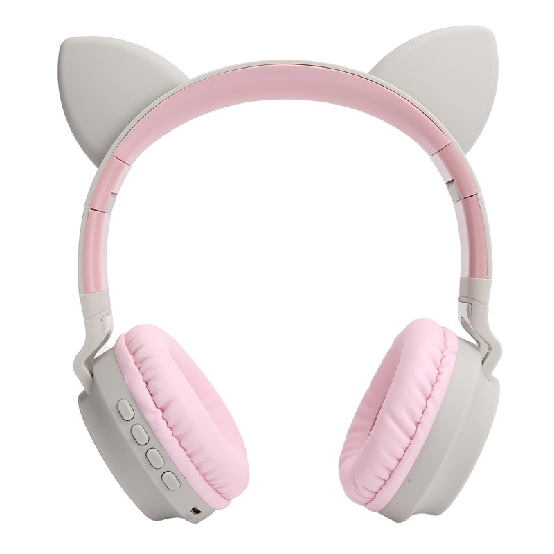 Cat Ear Headphone 3D LED Light Wireless Bluetooth 5.0 Foldable