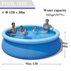 Inflatable Top Ring Swimming Pool, Blue (12ft x 30in)