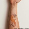 'Leopard Gecko' Temporary Tattoo - Water Resistant, Skin-Safe, Non-Toxic Transfer