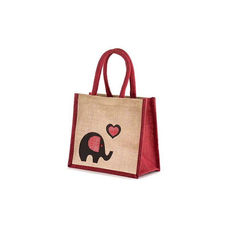 Jute Hessian Lunch Gift Bag - Height 24 cm x