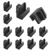 ZZLZX 12PCS Hanging Plastic Rail Clip Multi-Functional Bathroom Storage Shelf