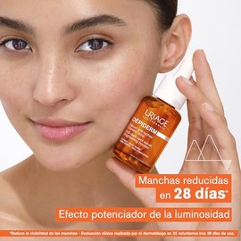 Uriage Depiderm Sérum de vitamina C estabilizada 30ml -solución antimanchas para una piel luminosa con un complejo de vitamina C al 20% y niacinamida 