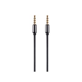 Monoprice - 124437 Onyx Series Auxiliary 3.5mm TRRS Audio & Microphone Cable, 1ft Black