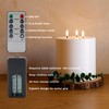 AFINETH Large Outdoor Candles with Remote Waterproof 6"x6" Flickering Flameless