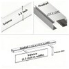 4pcs Valance Clips 3.5" Clear Vertical Blind Hidden Retainer Holder