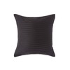 HOMESCAPES Black Pure Egyptian Cotton Euro Size Pillowcase 40 x