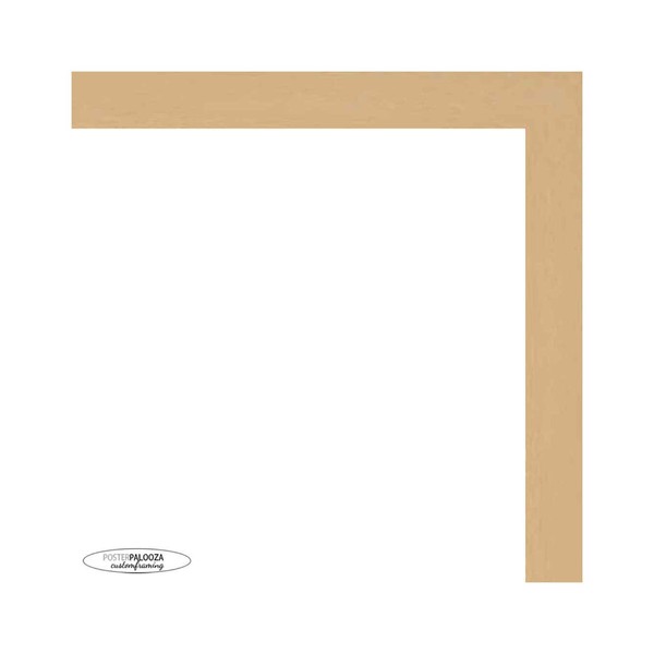 Poster Palooza 5x5 Traditional Natural Wood Picture Square Frame -