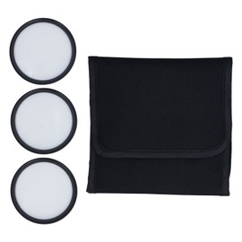 3PCS 55mm Star Filter 4 Points 6 Points 8 Points Starburst Lens Filter with Storage Pouch for DSLR Cameras