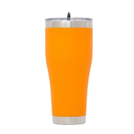 Mammoth Rover 30oz Stainless Steel Tumbler, Double Wall Vacuum Insulated Tumbler with Lid, Great for On The Go, in Light Orange