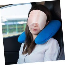 FRCOLOR Silk Eye Mask for Sleep Soft Eye Cover for Restful Sleep Lightweight and Portable Eye for Travel Suitable for Home Airplane and Camping Double Sided Design Pink