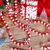 obmwang 10 Feet Christmas Wooden Bead Garland Christmas Candy Garland