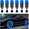 6 piezas de luz para válvula de neumático de coche,