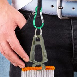 Gloves Clips for Work, Aluminum Alloy Hat Hooks, Multifunction Wear-Resistant Helmets Hanger Clamp for Construction Sports Outdoor Fitness Cycling Mountaineering