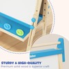 Belleur Wooden Art Easel for Kids 2+, Adjustable Double Sided
