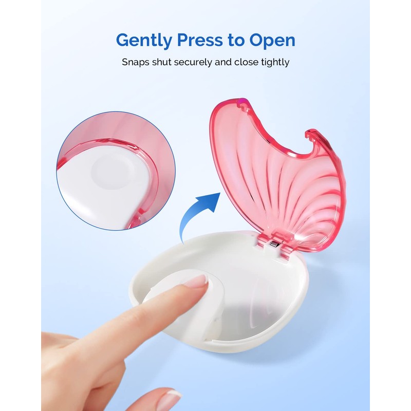 JMU Retainer Case, Pink Orthodontic Retainer Case, Dental Mouthguard Container