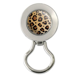 Leopard Print Animal Spots Magnetic Metal Eyeglass ID Badge Holder