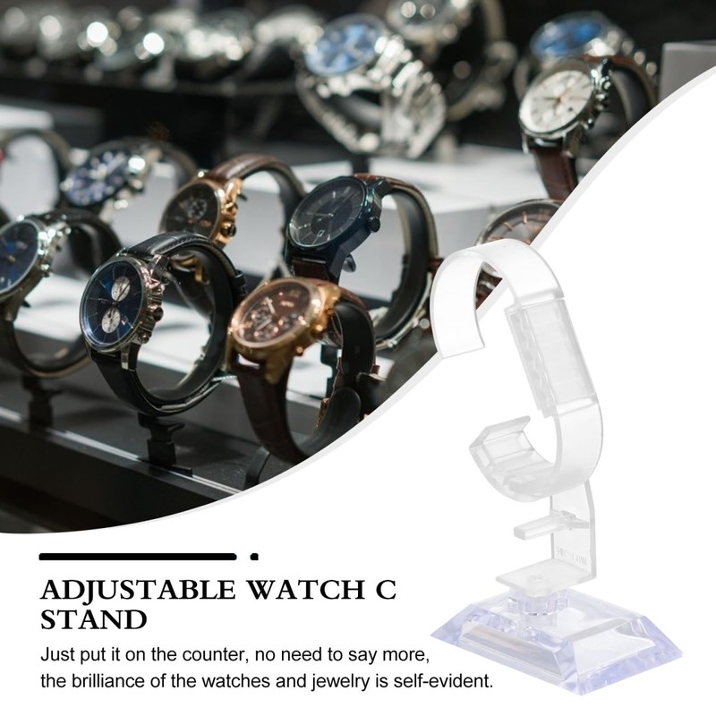 VALICLUD Adjustable Watch Stand C Watch Stand Plastic Elegant Stand