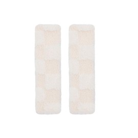 Car Seat Belt Cover, 1 Pair Plush Anti-strangle Car Seat Belt Protectors, Universal Car Seat Belt Shoulder Pad, Auto Interior Accessories - Color: White, Specification: one-size